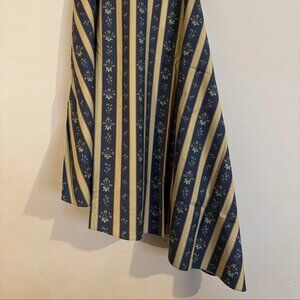 Weworewhat ASYM MIDI Skirt Floral Strip Deep Storm Size 2
